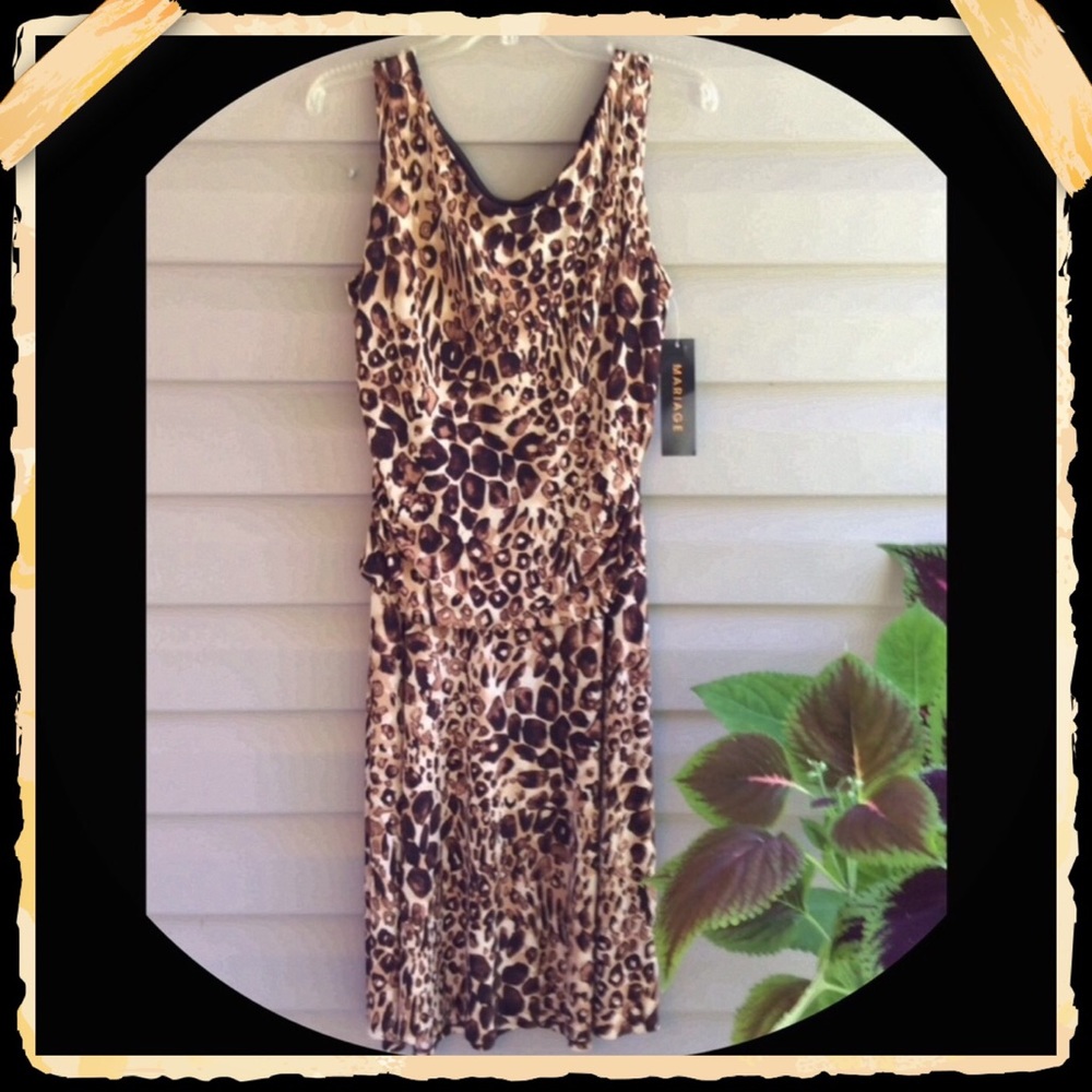 New!!! Marriage Animal Print Dress